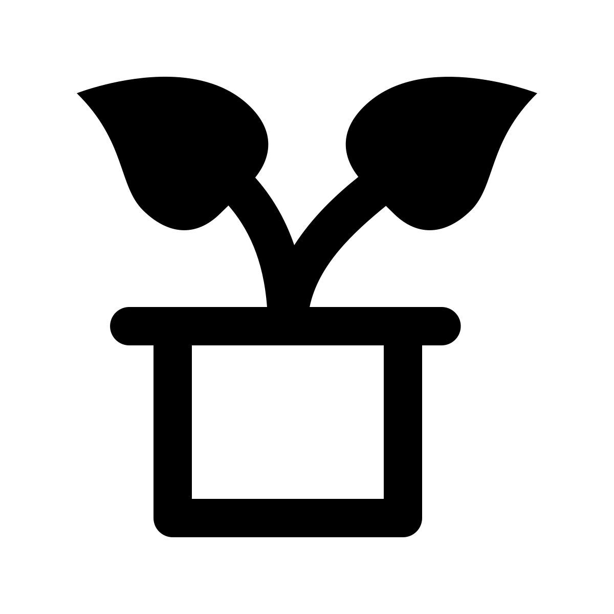 simple small style planta en maceta icon