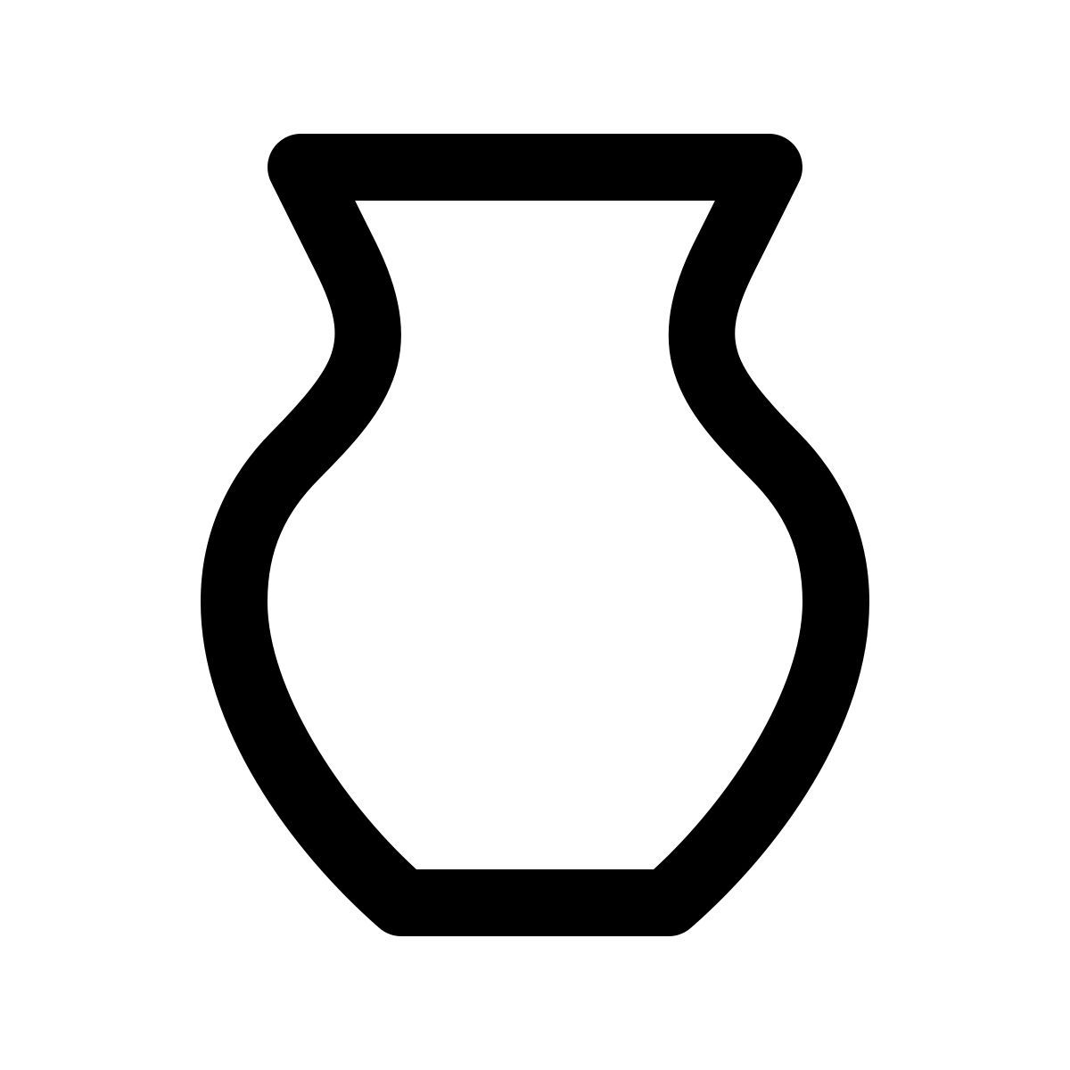 simple small style vase icon