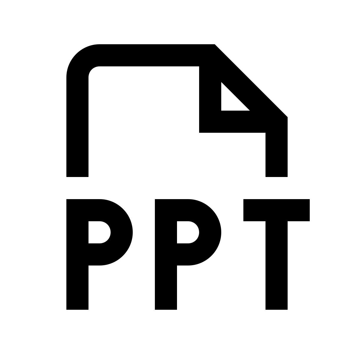 simple small style ppt icon