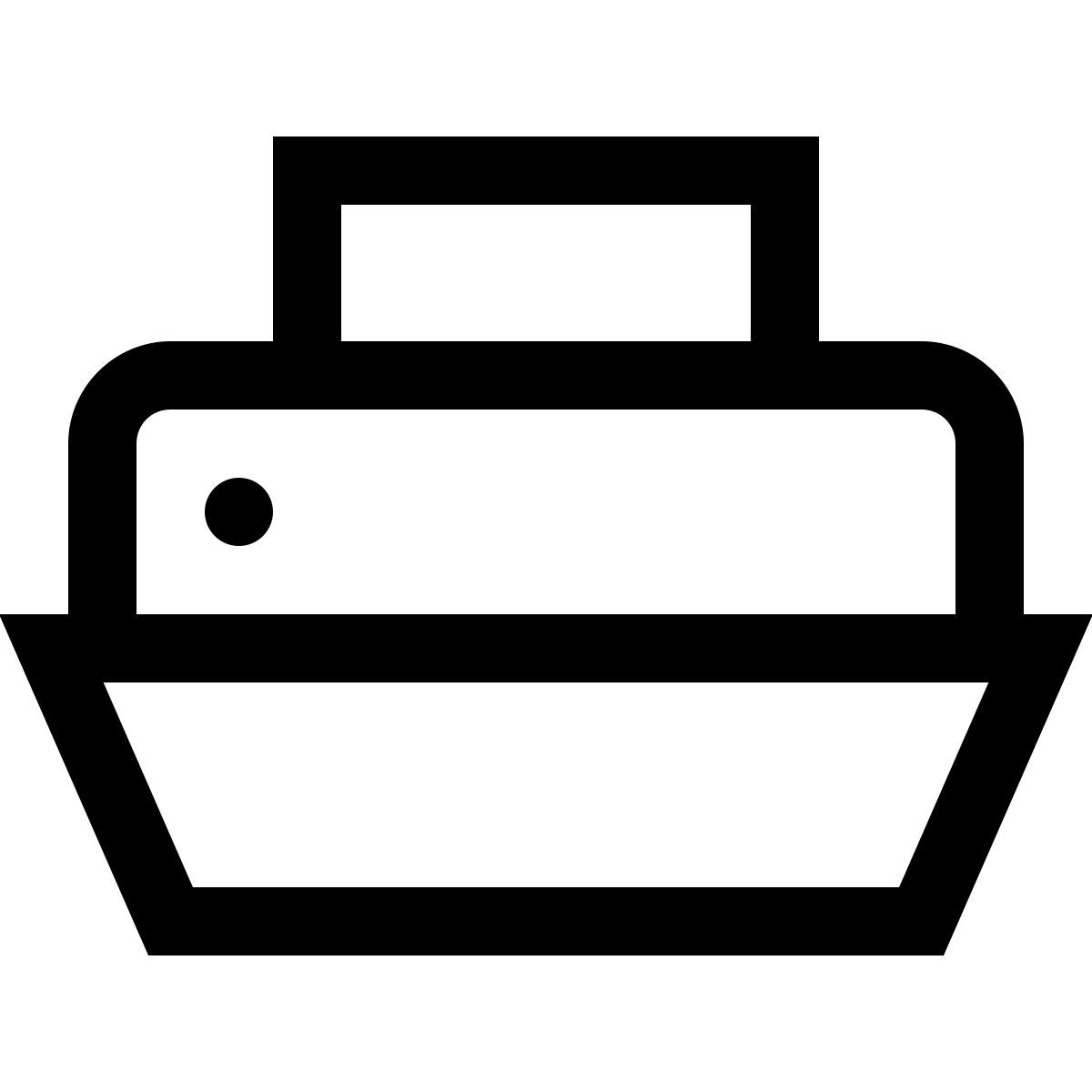 simple small style printer icon