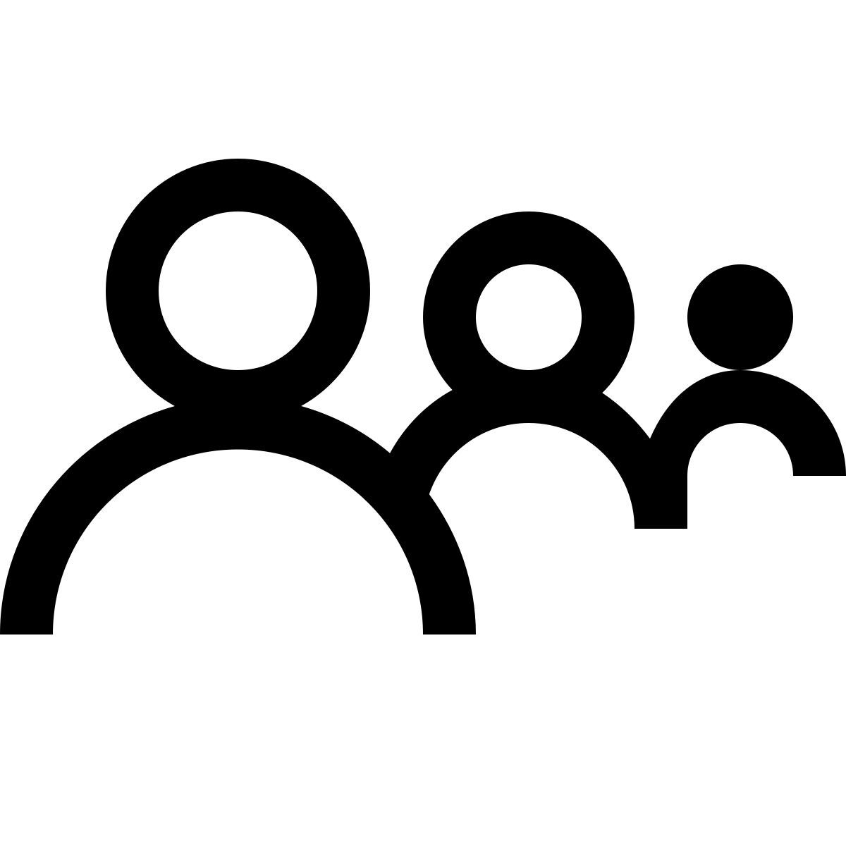 simple small style row icon