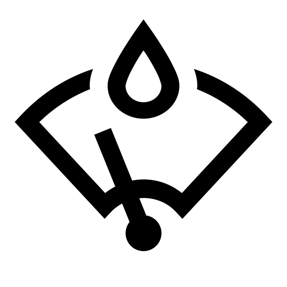 simple small style sensor de lluvia icon