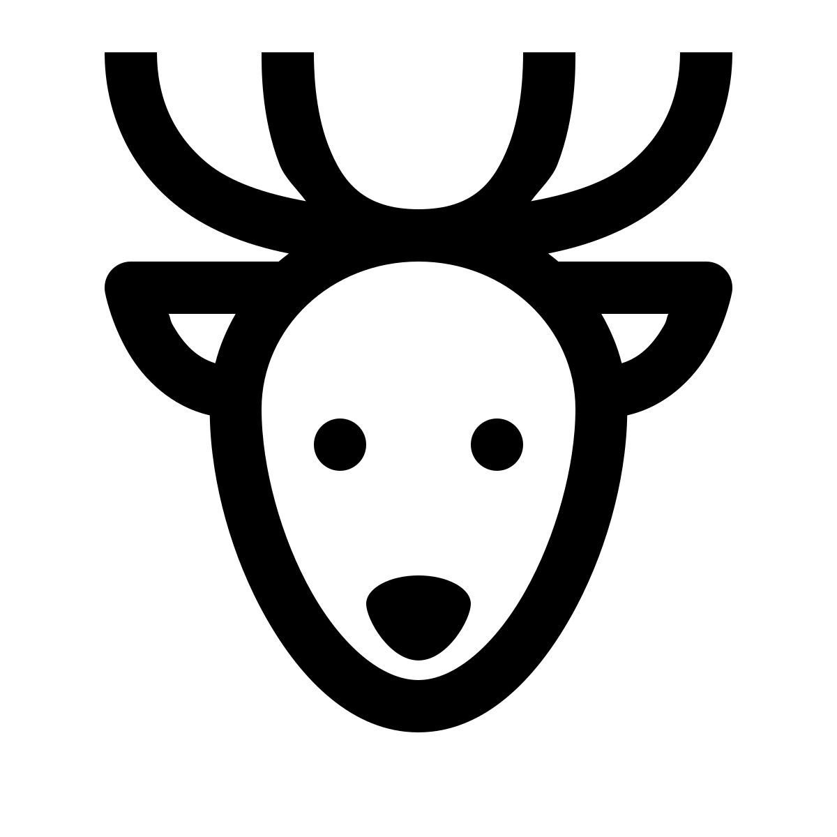 simple small style 순록 icon