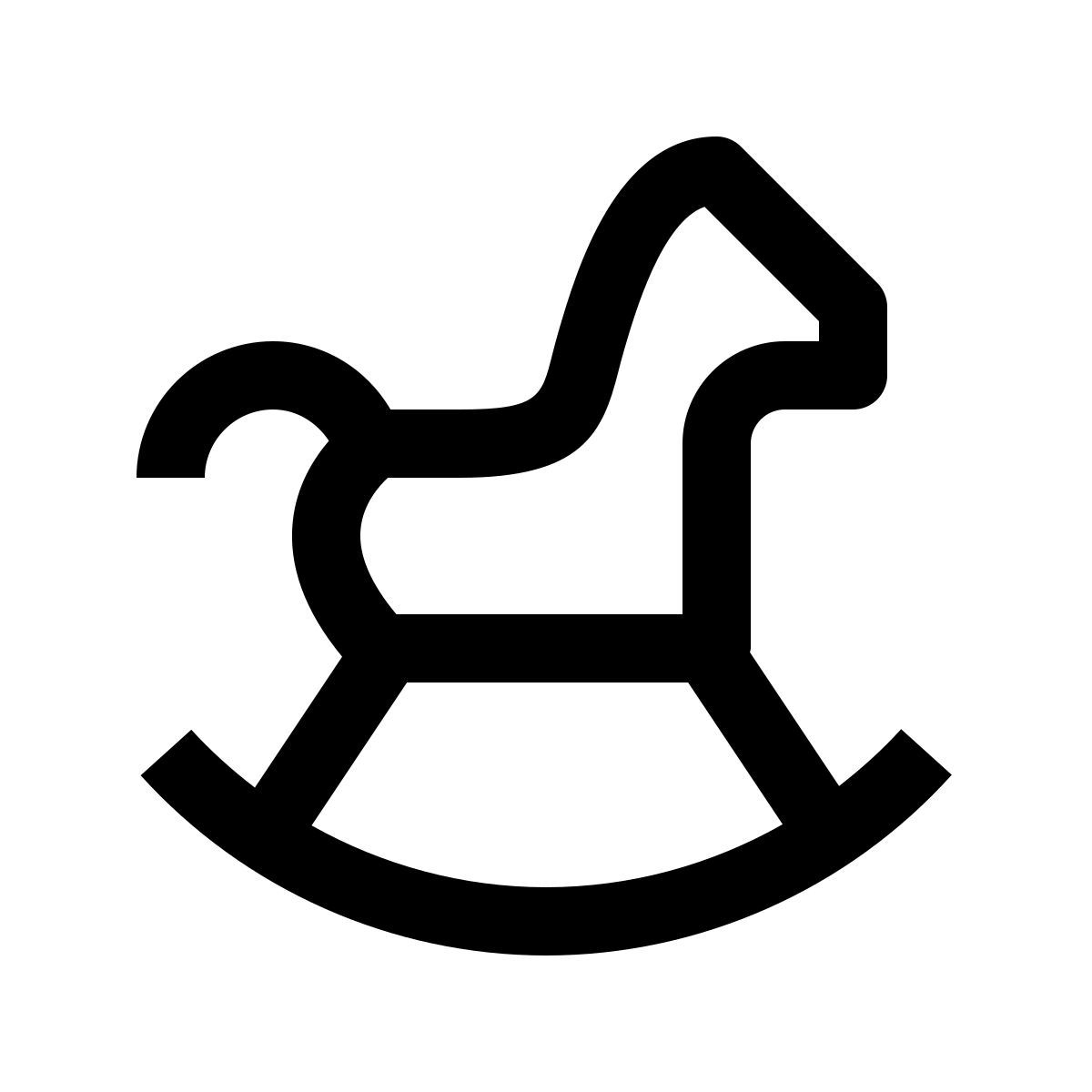 simple small style 摇马 icon