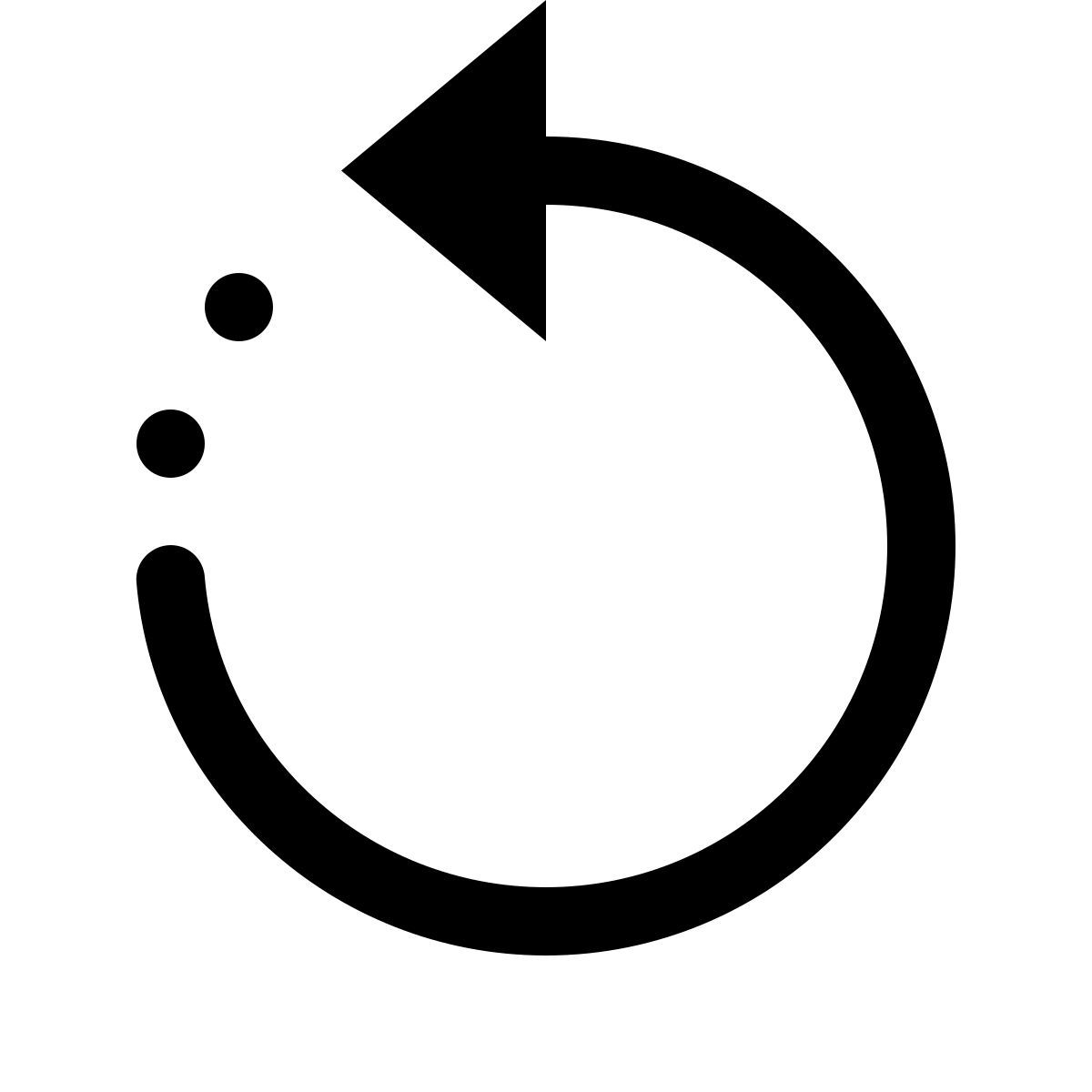 simple small style gire para a esquerda icon