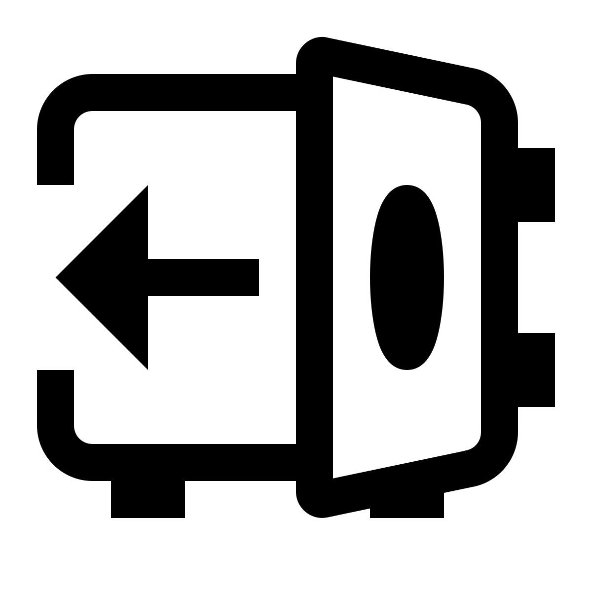 simple small style safe out icon