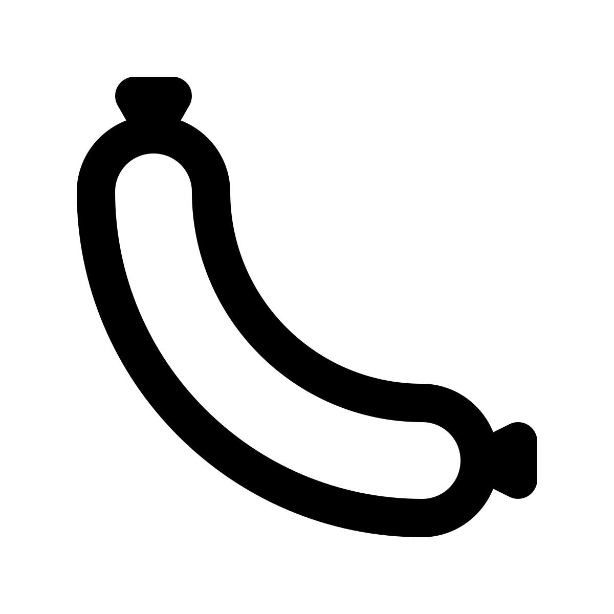 simple small style salchicha icon