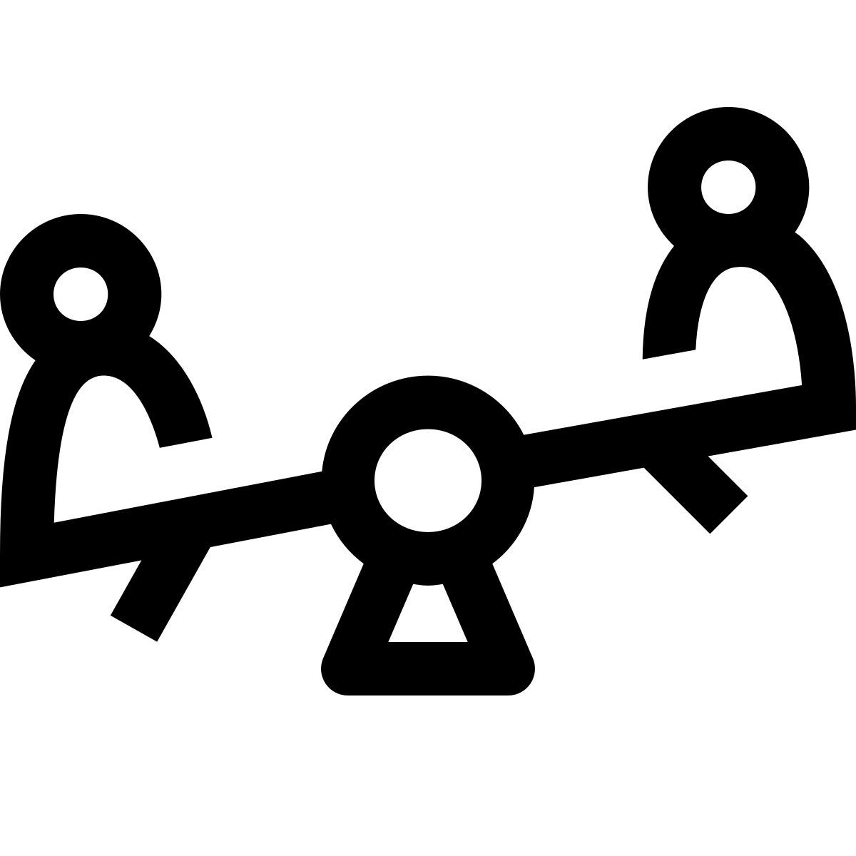 simple small style 跷跷板 icon