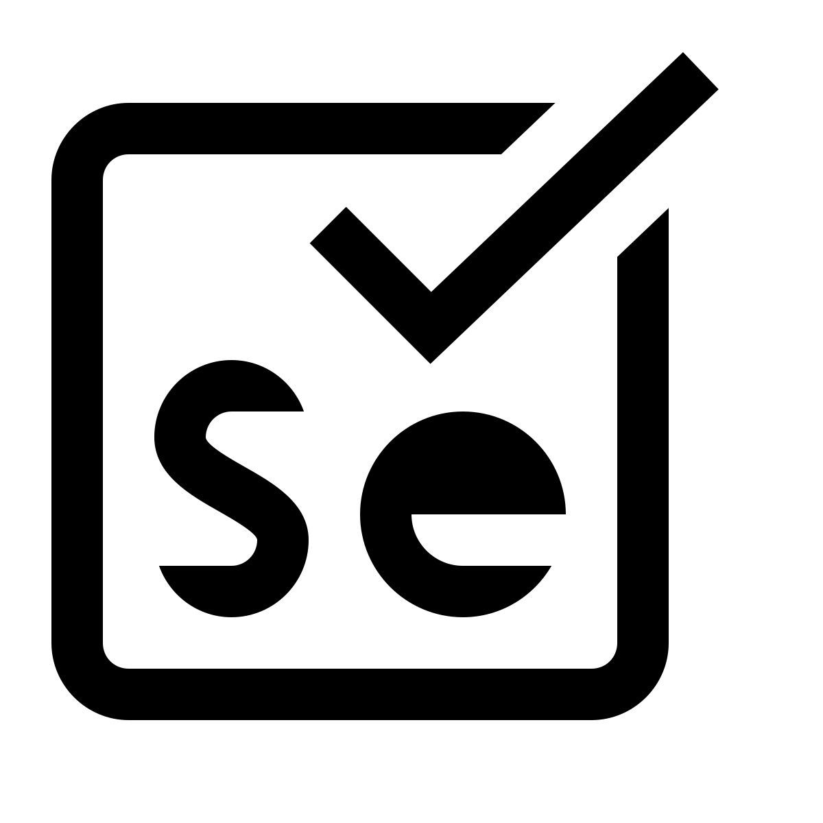 simple small style selenium test automatisierung icon