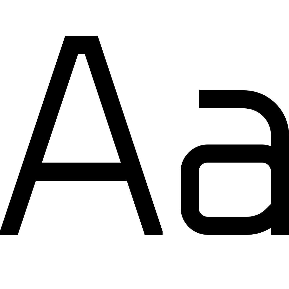 simple small style lettera maiuscola a inizio frase icon