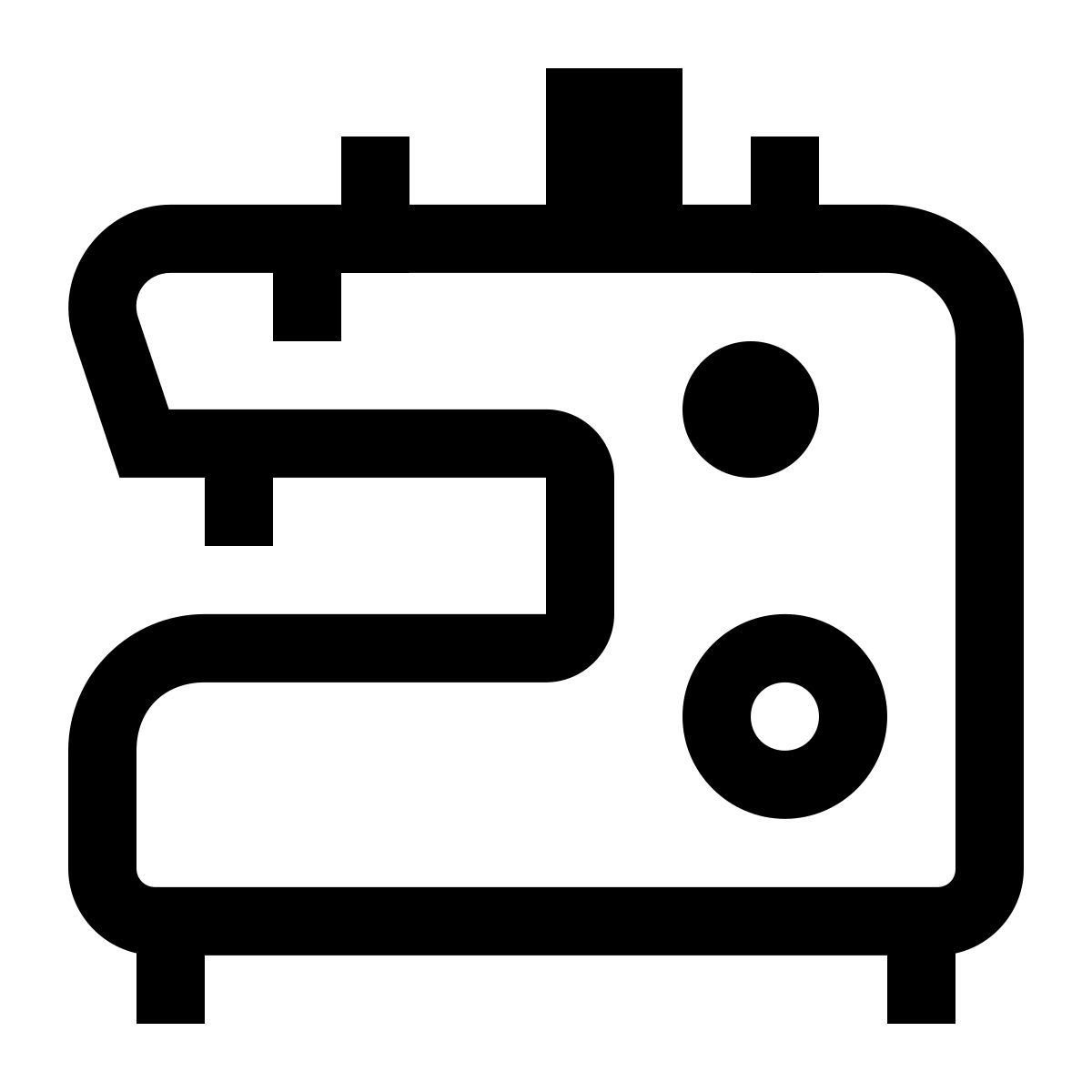 simple small style 缝纫机 icon