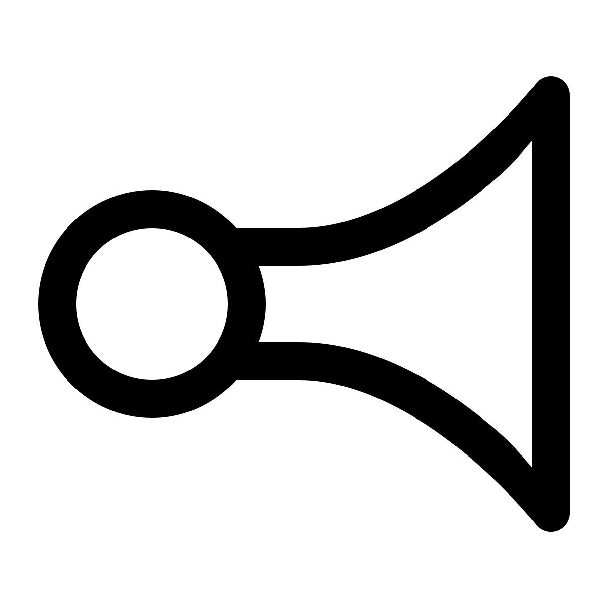 simple small style 信号号角 icon