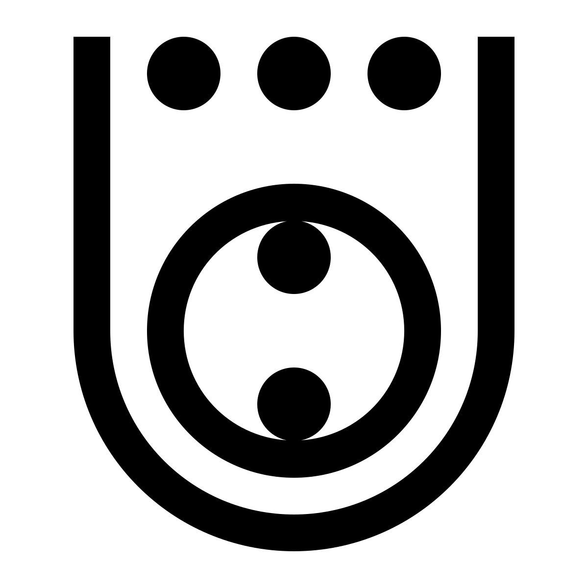simple small style skeeball icon