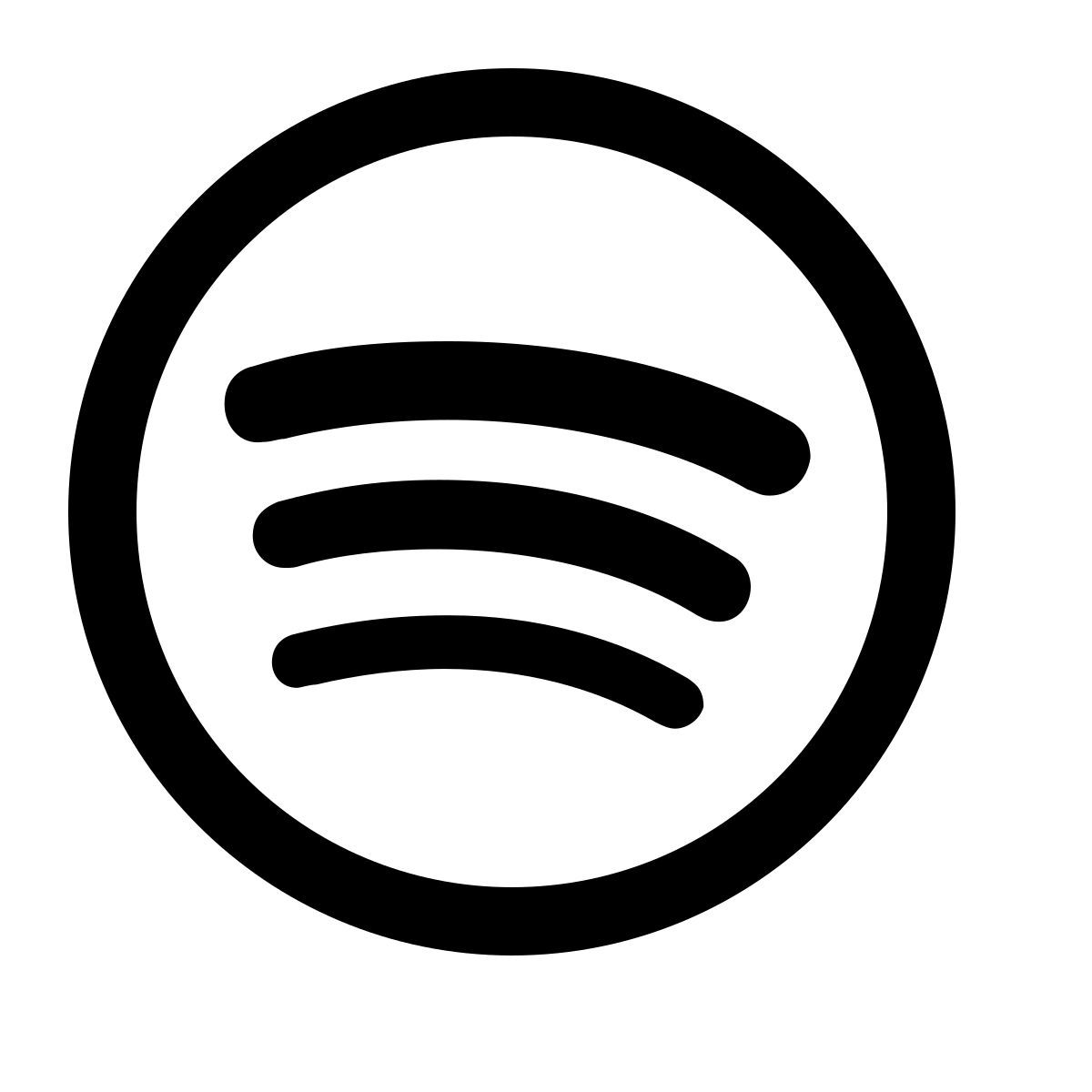 simple small style spotify icon