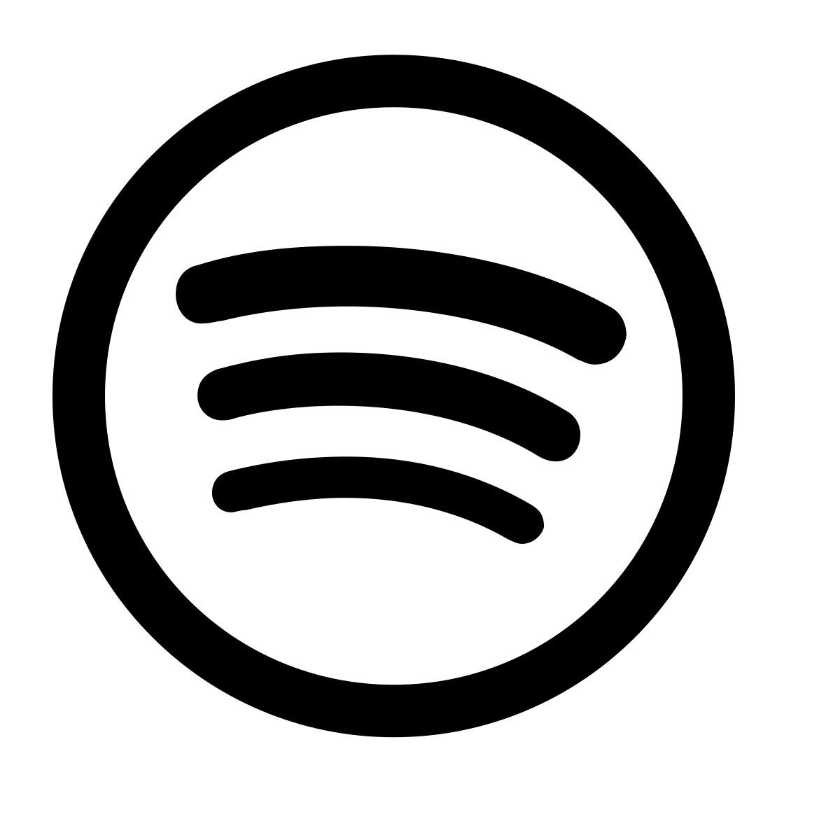 simple small style spotify icon