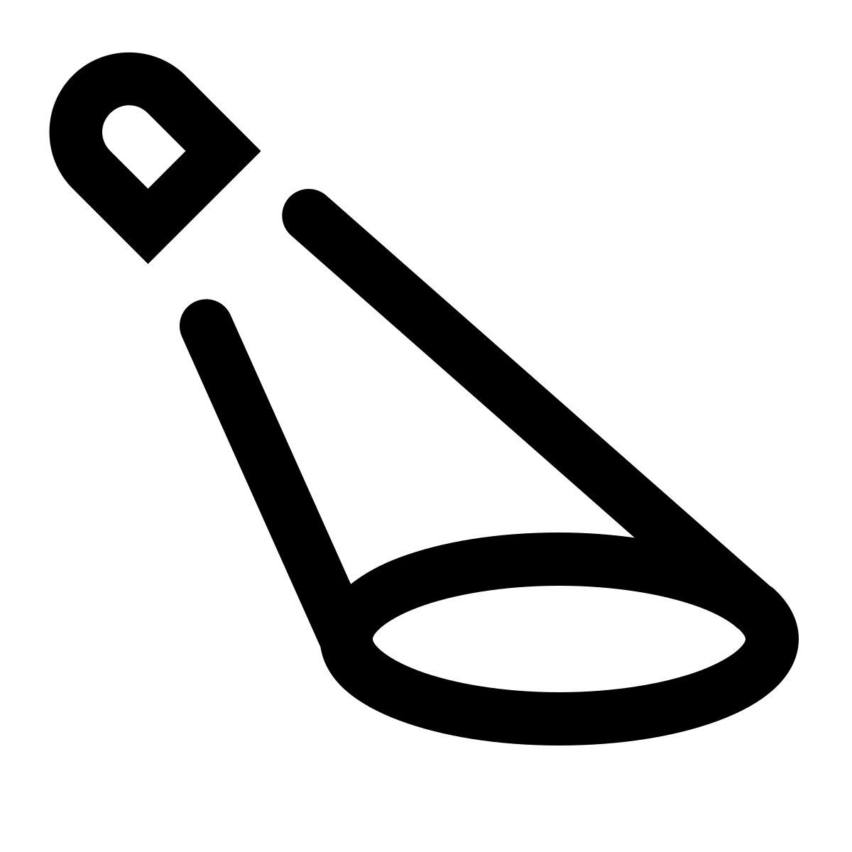 simple small style scheinwerfer icon