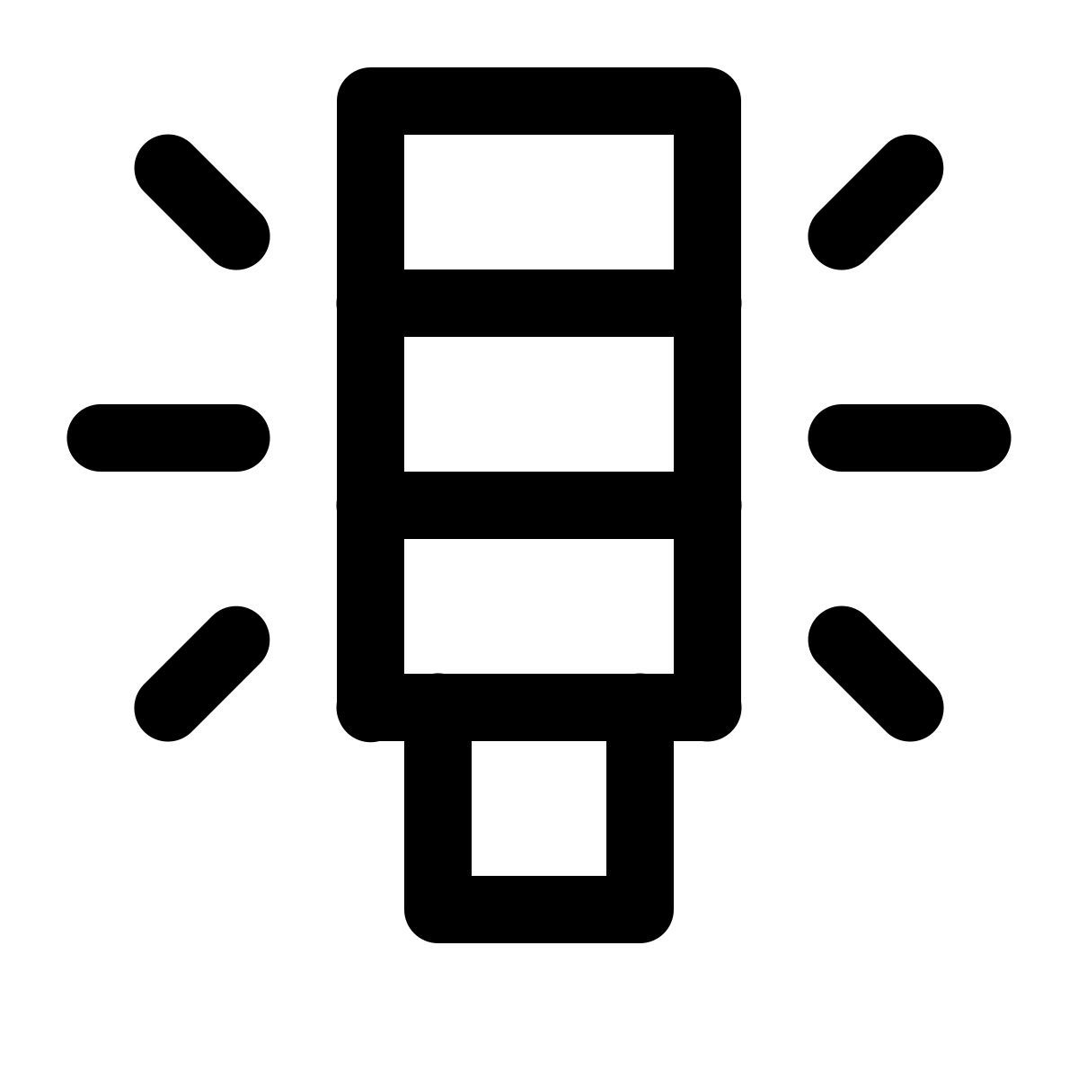 simple small style torretta luminosa icon