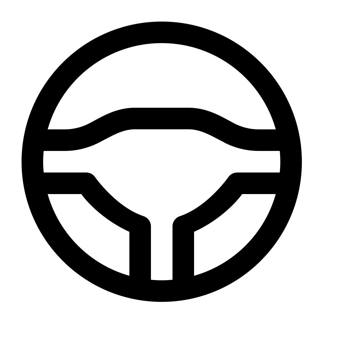 simple small style 方向盘 icon