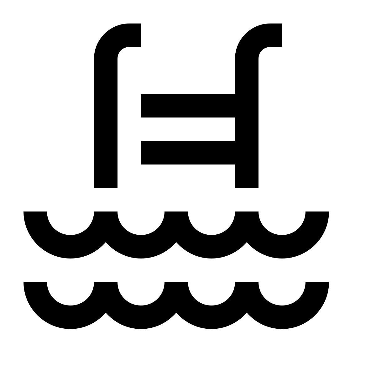 simple small style piscina icon