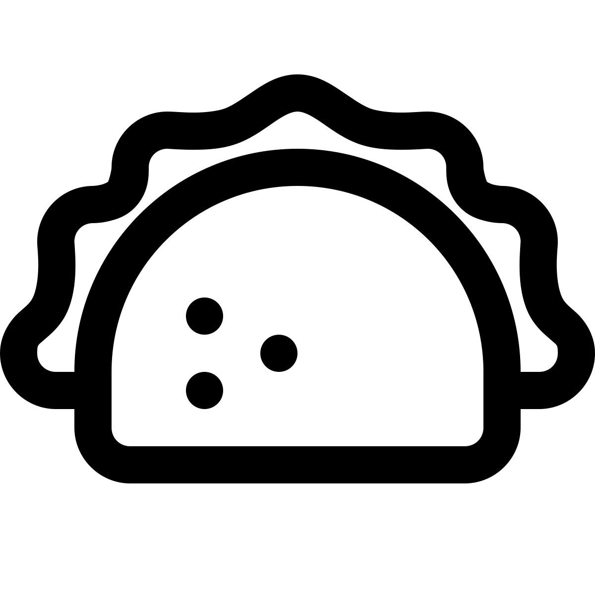 simple small style 타코 icon