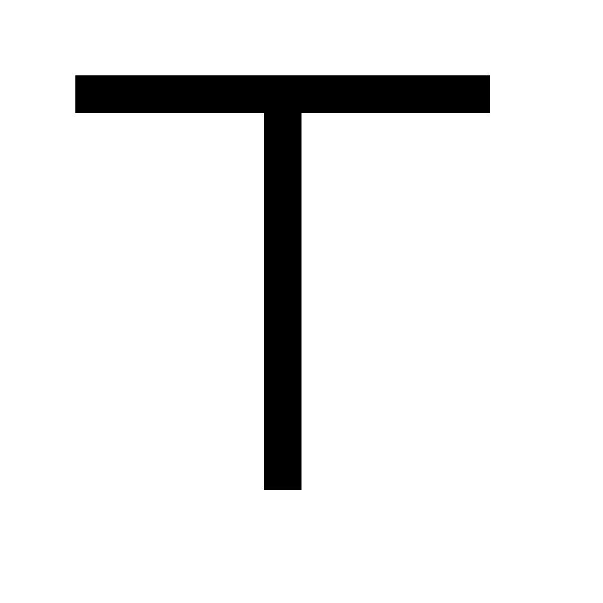 simple small style testo icon