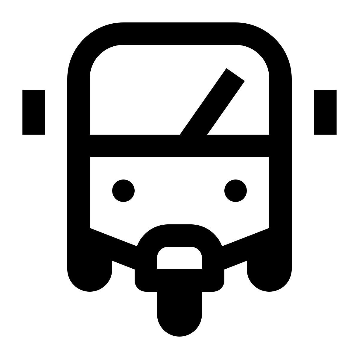 simple small style tuk tuk icon