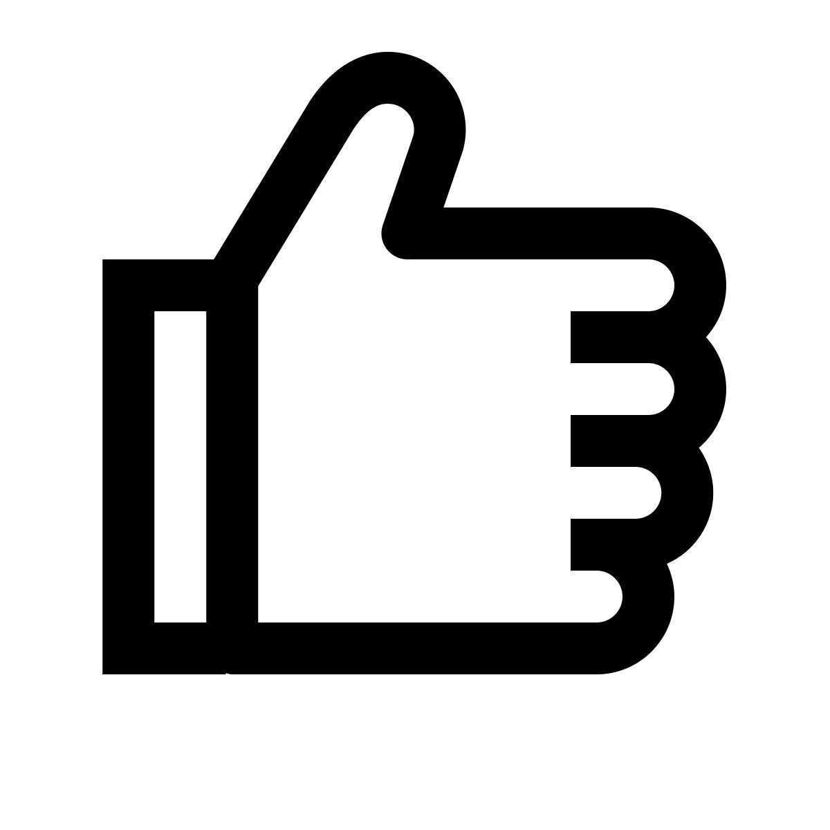 simple small style thumbs up icon