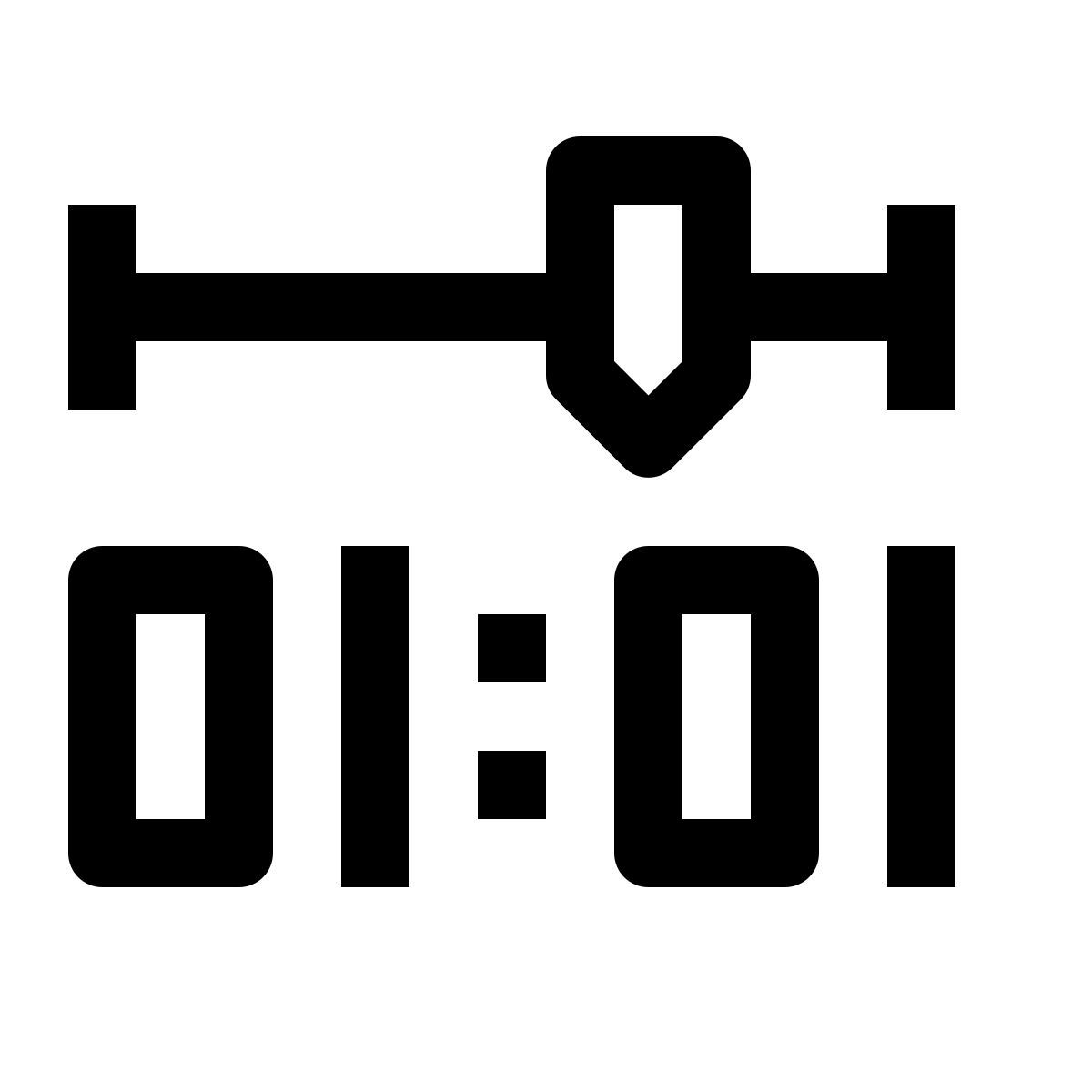 simple small style 时间滑块 icon