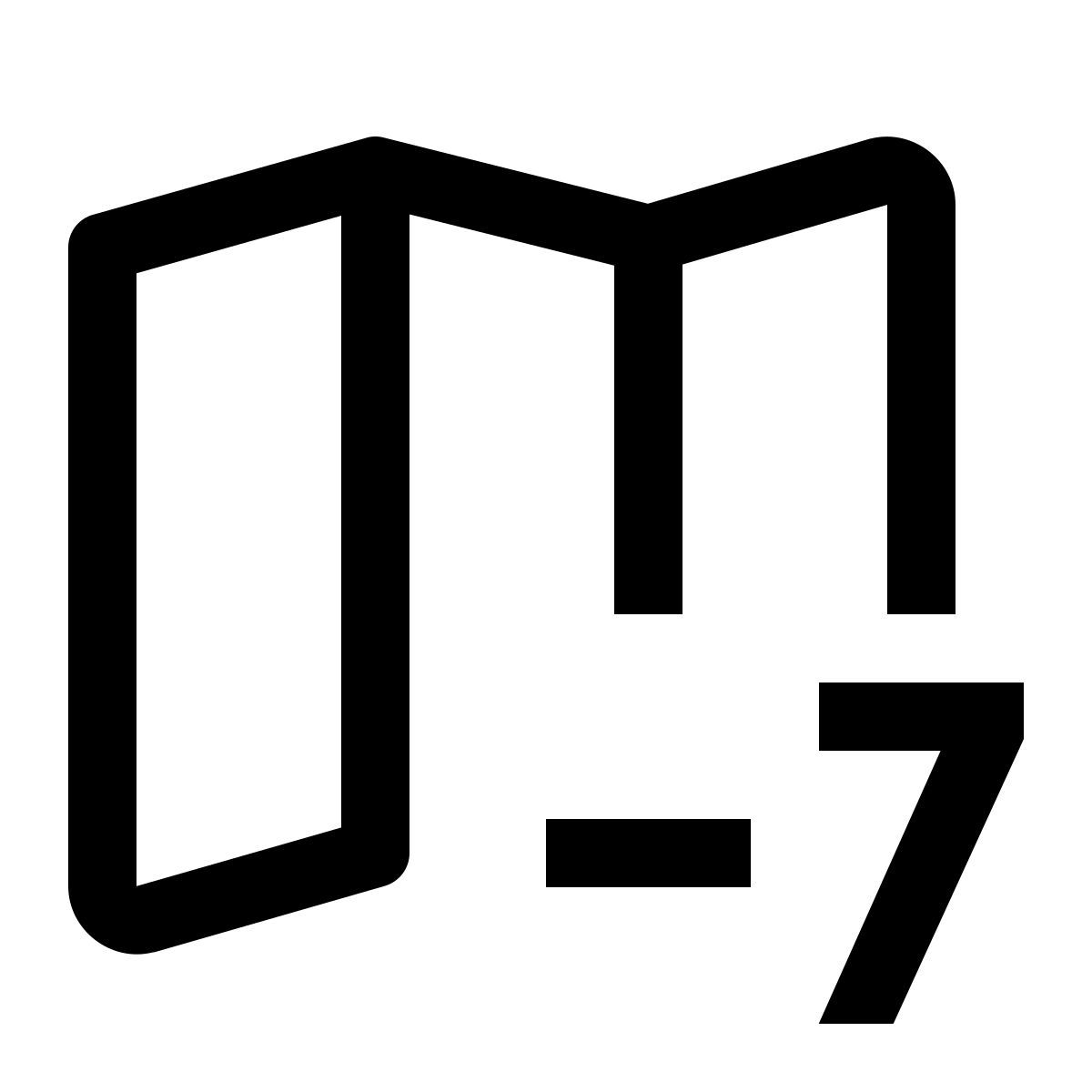 simple small style 时区 7 icon