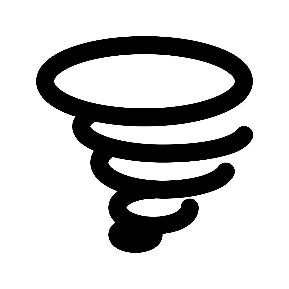 simple small style tornado icon