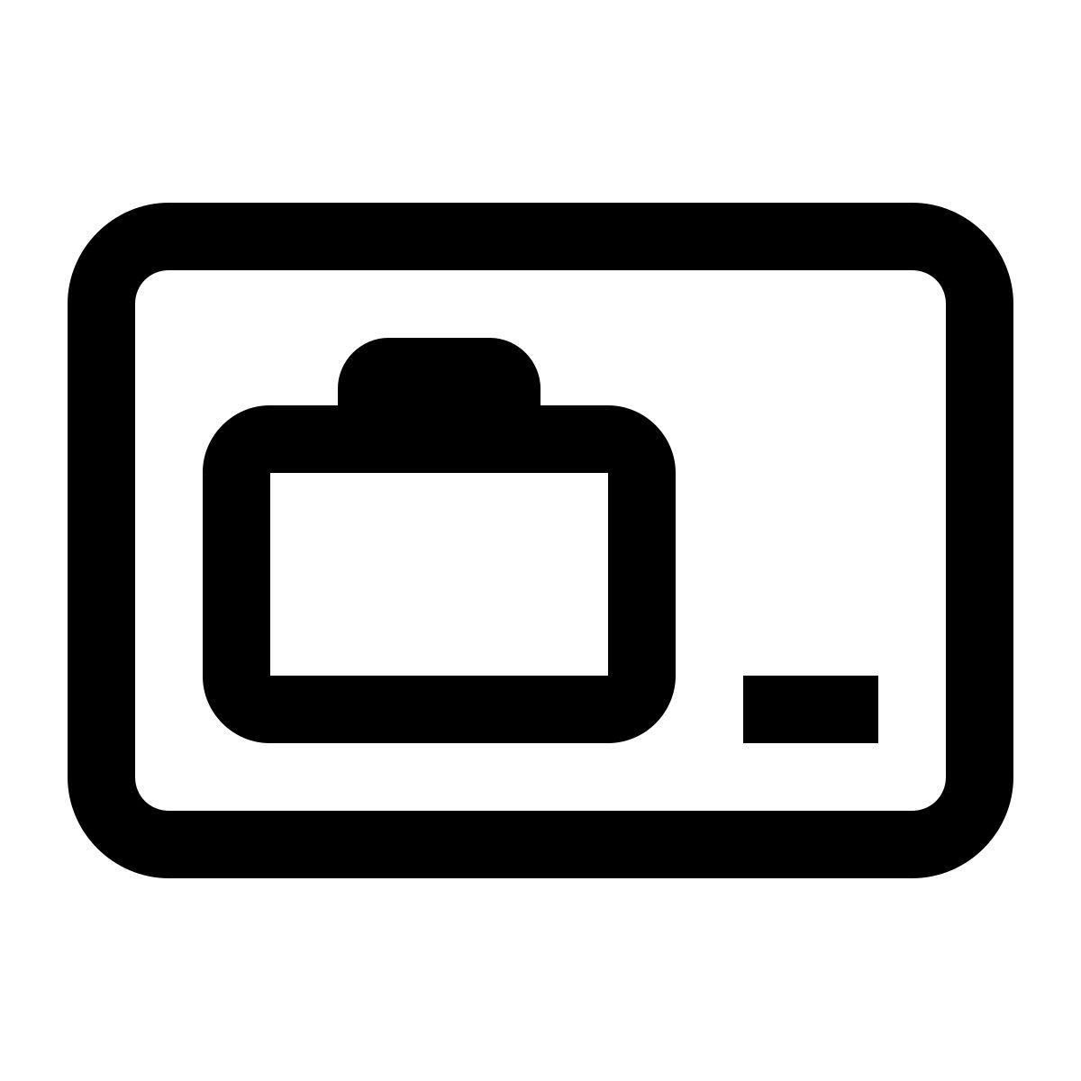 simple small style tarjeta de viaje icon