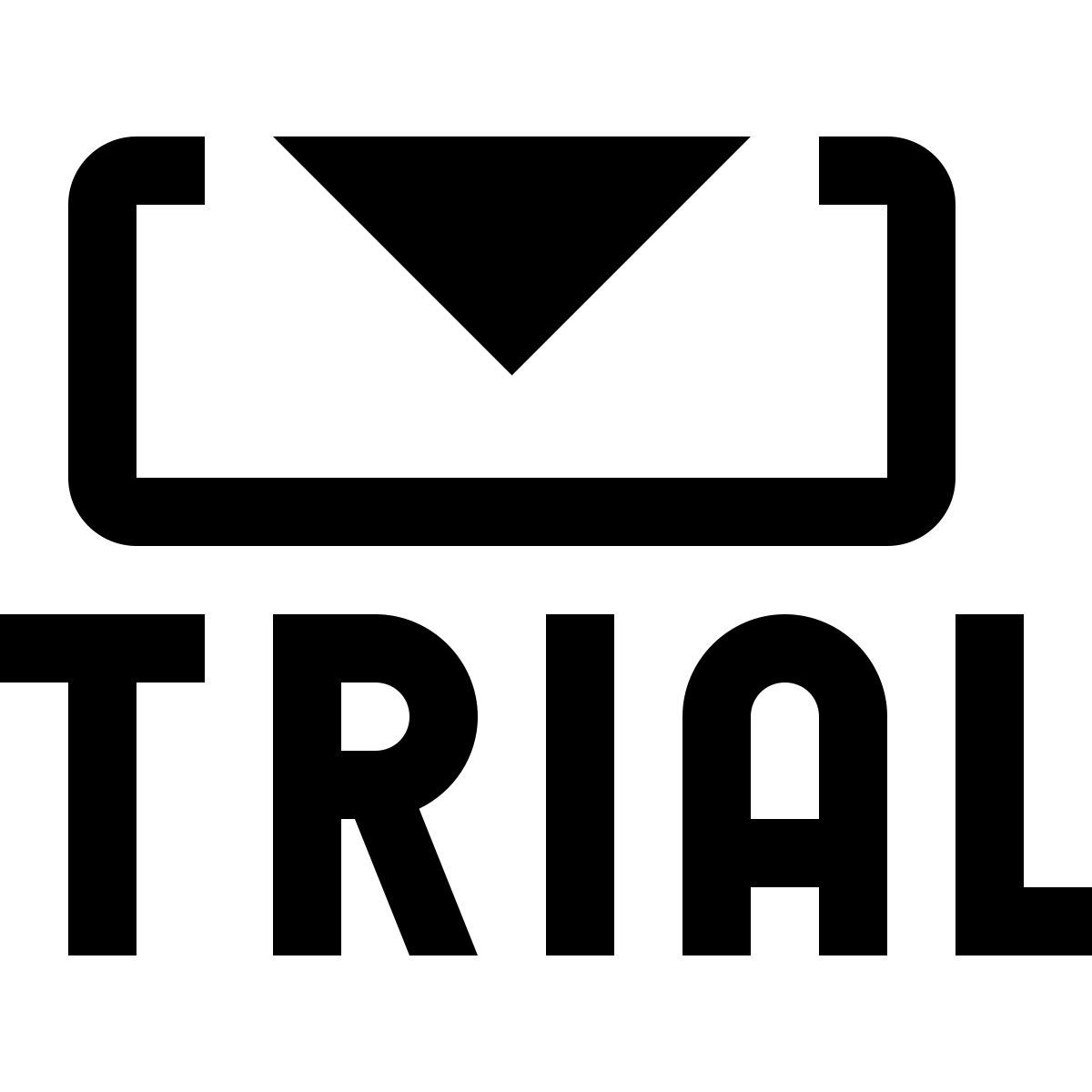simple small style trial icon