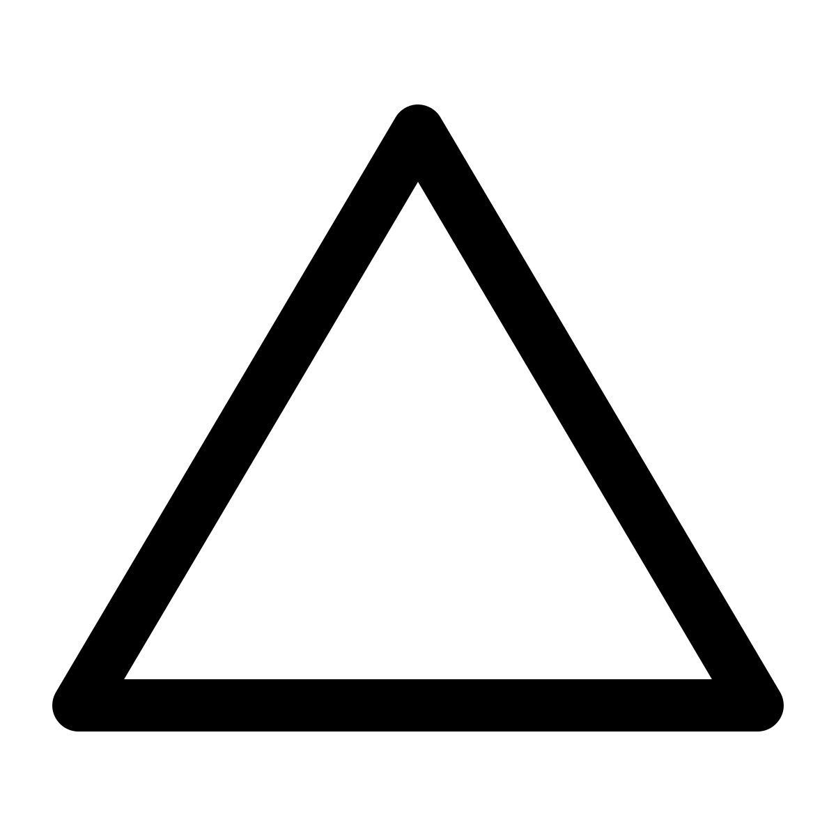 simple small style triangle icon