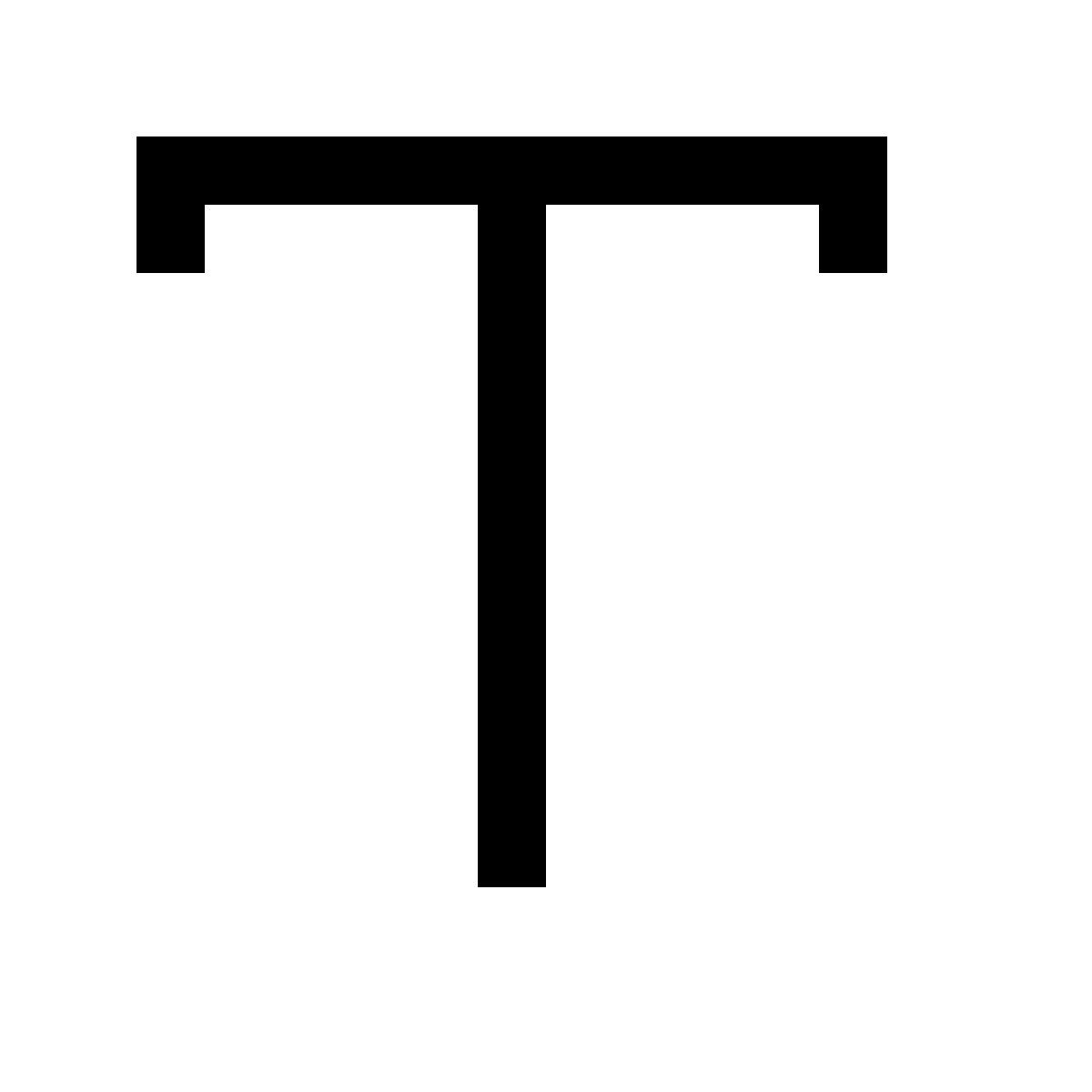 simple small style tipo carattere icon