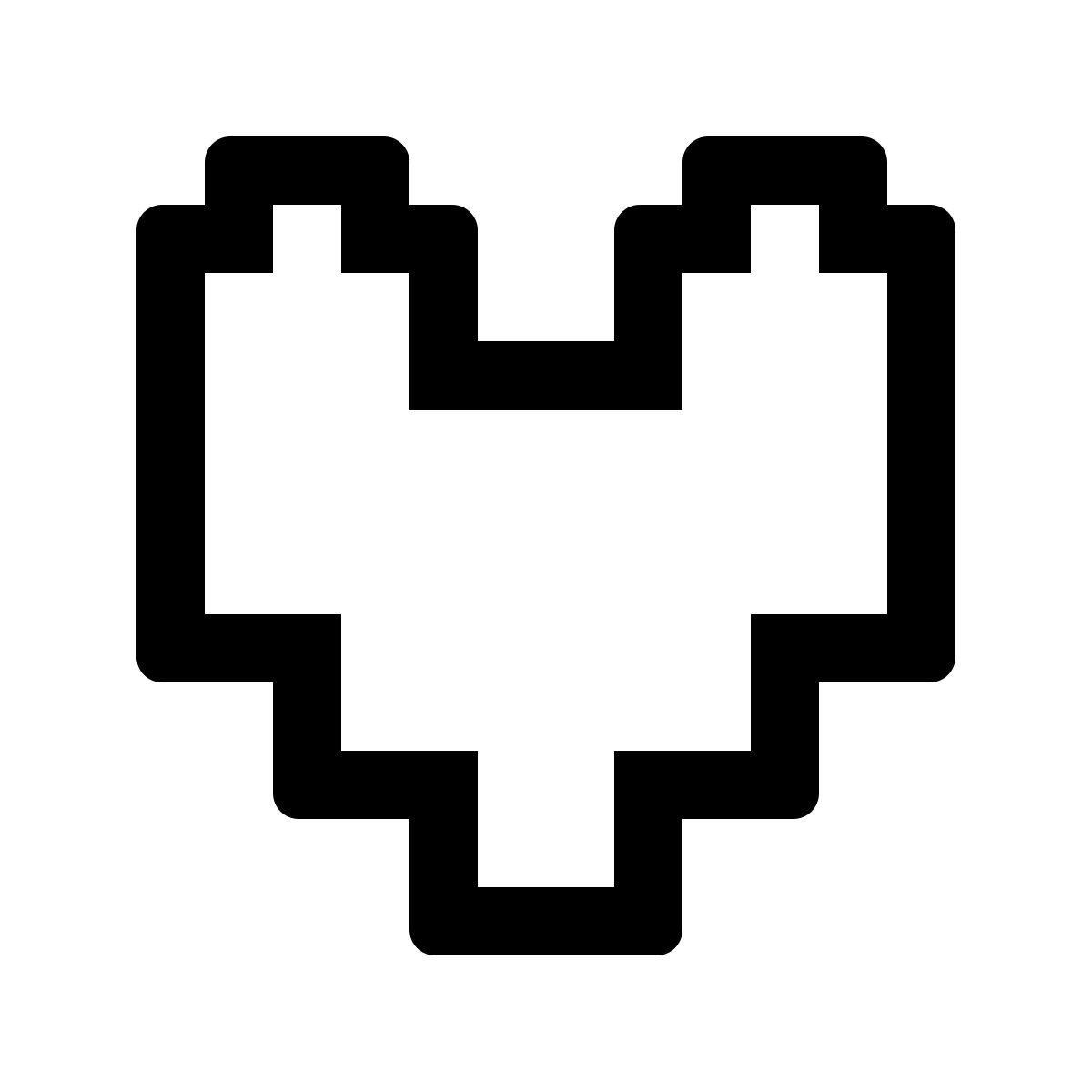 simple small style coração undertale icon