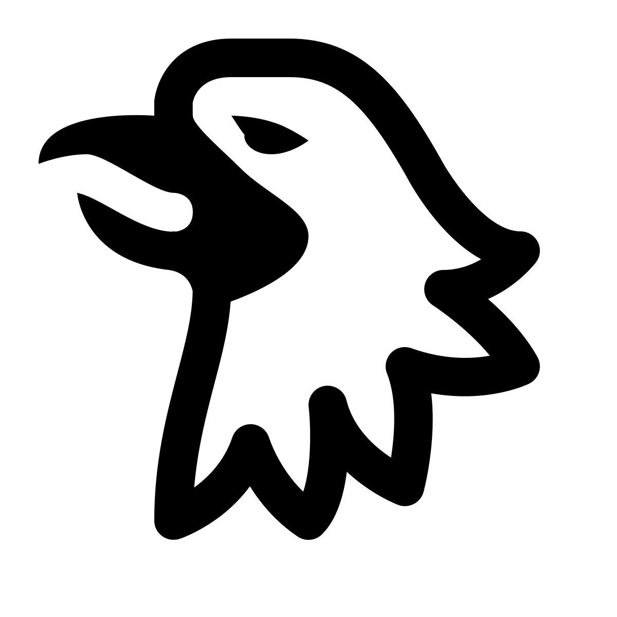 simple small style 미국 공수 icon