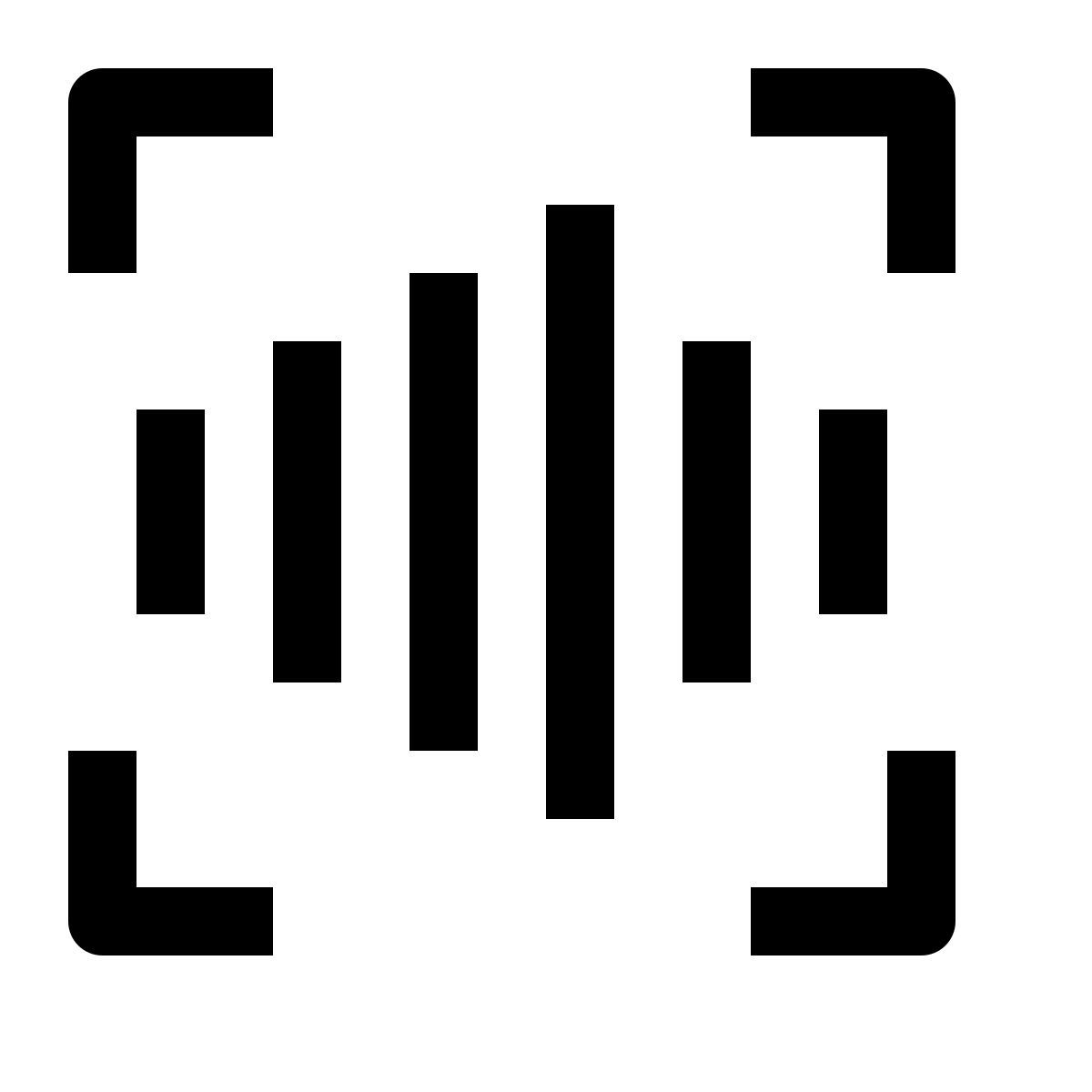 simple small style identificación de voz icon