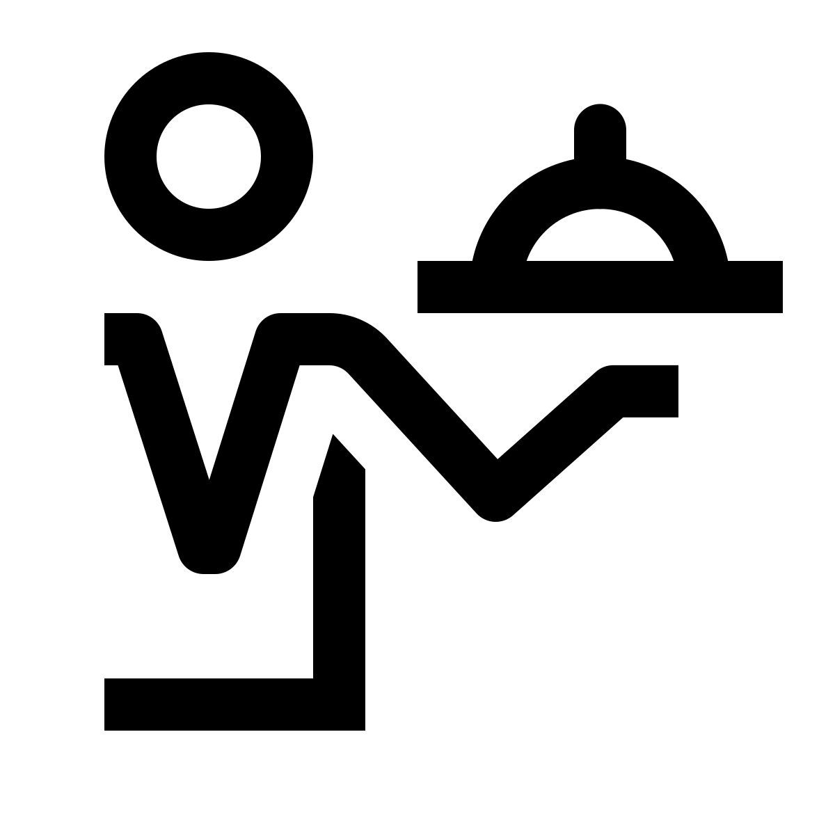 simple small style 服务员 icon