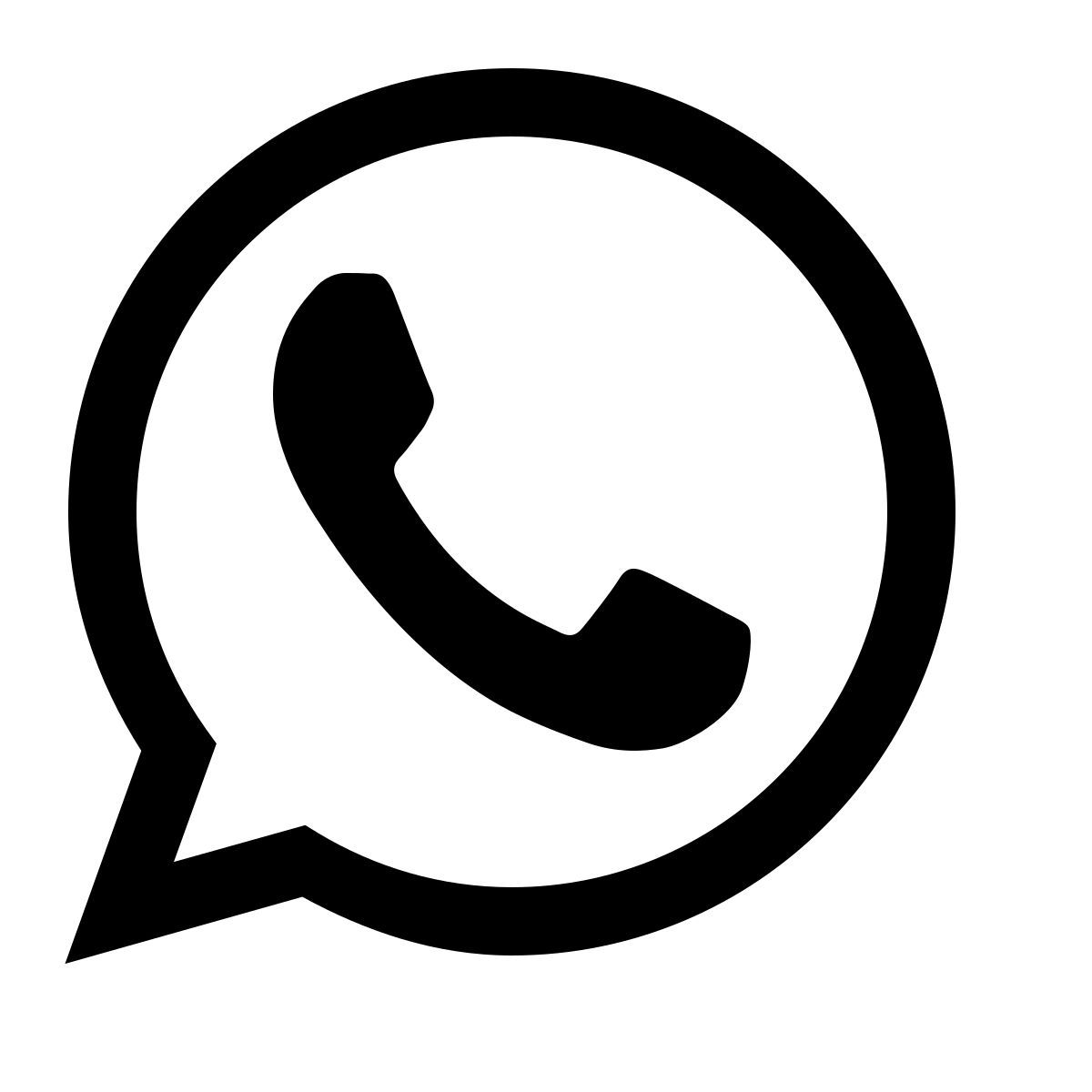 simple small style whatsapp icon