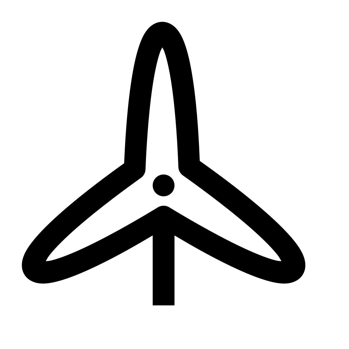 simple small style turbina eolica icon