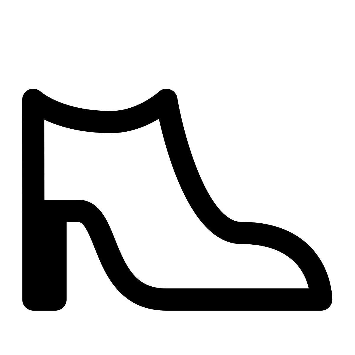 simple small style 하이힐 icon