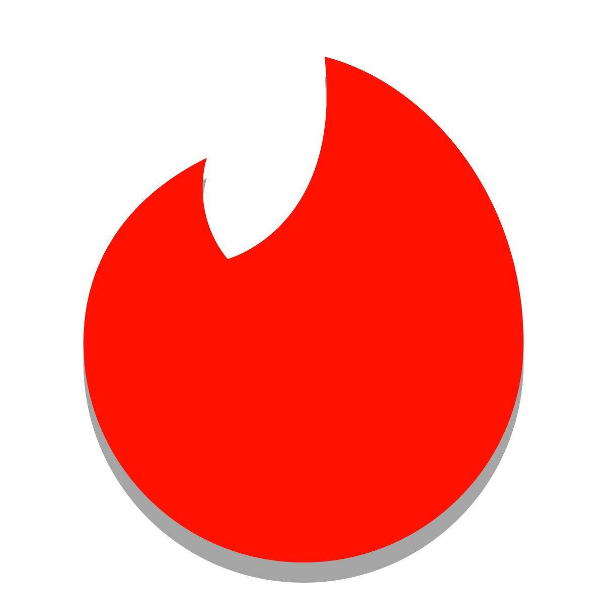 papercut style   tinder icon