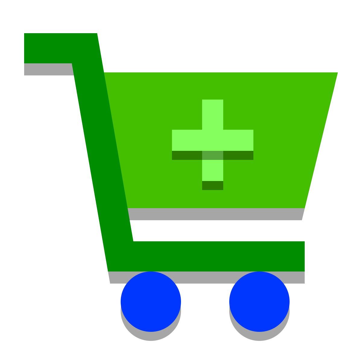 papercut style aggiungi al carrello icon