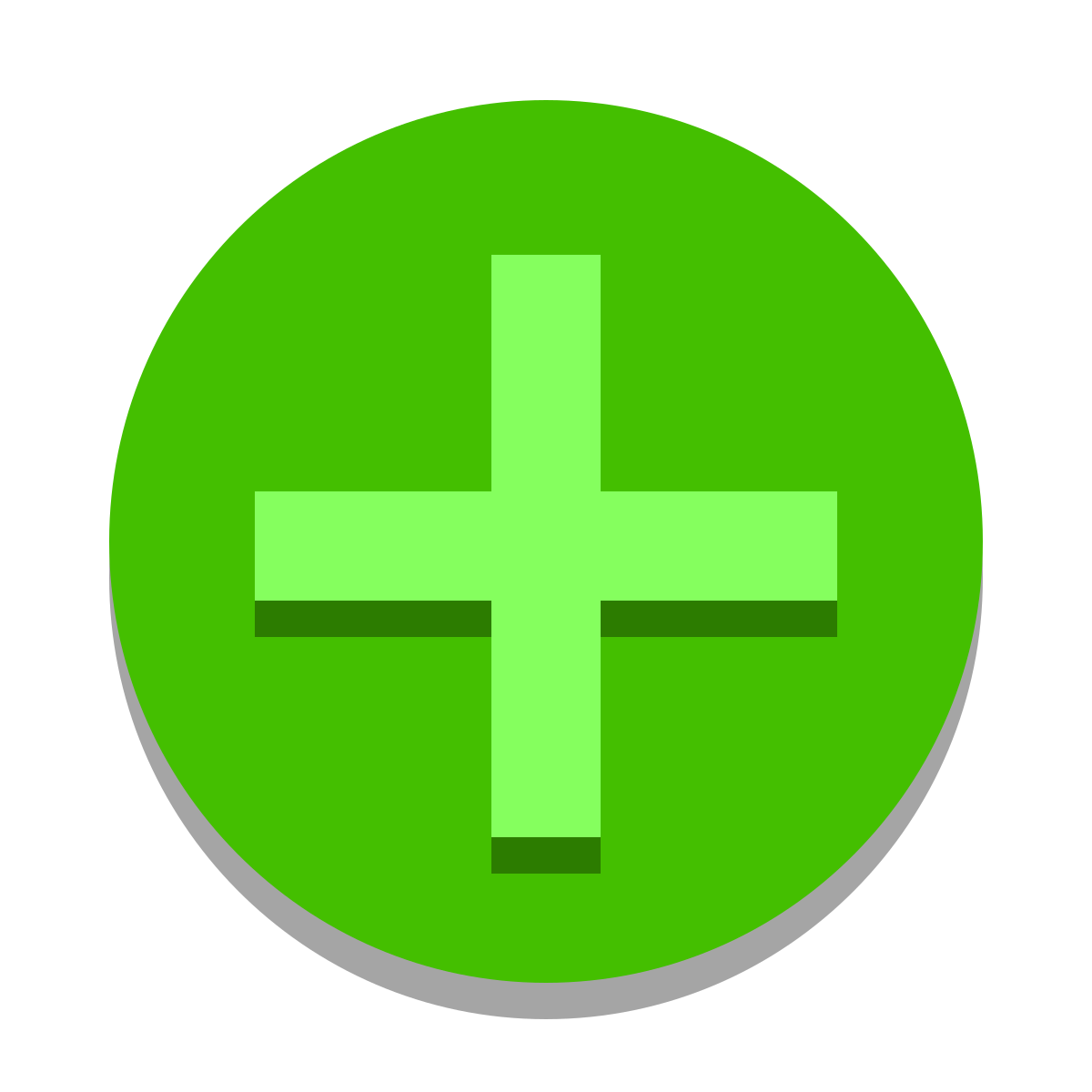 papercut style add icon