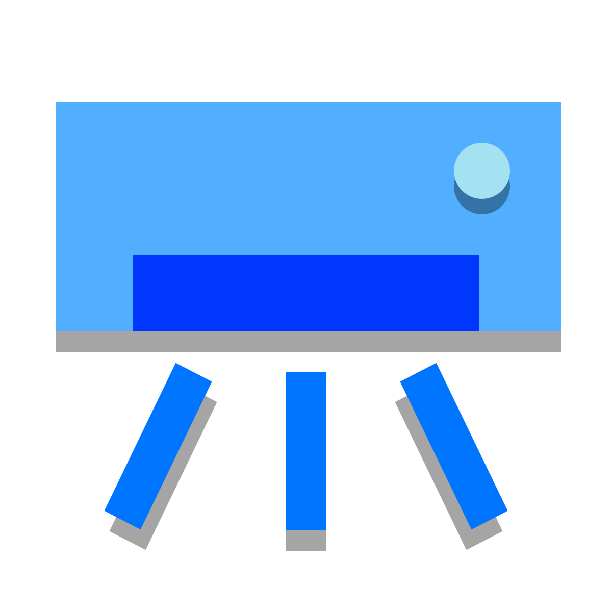 papercut style air conditioner icon