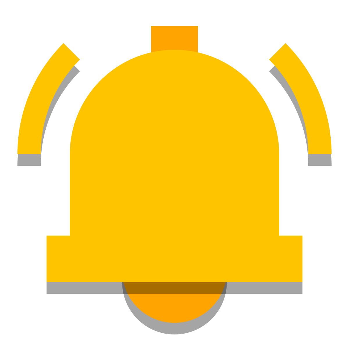 papercut style alarm icon