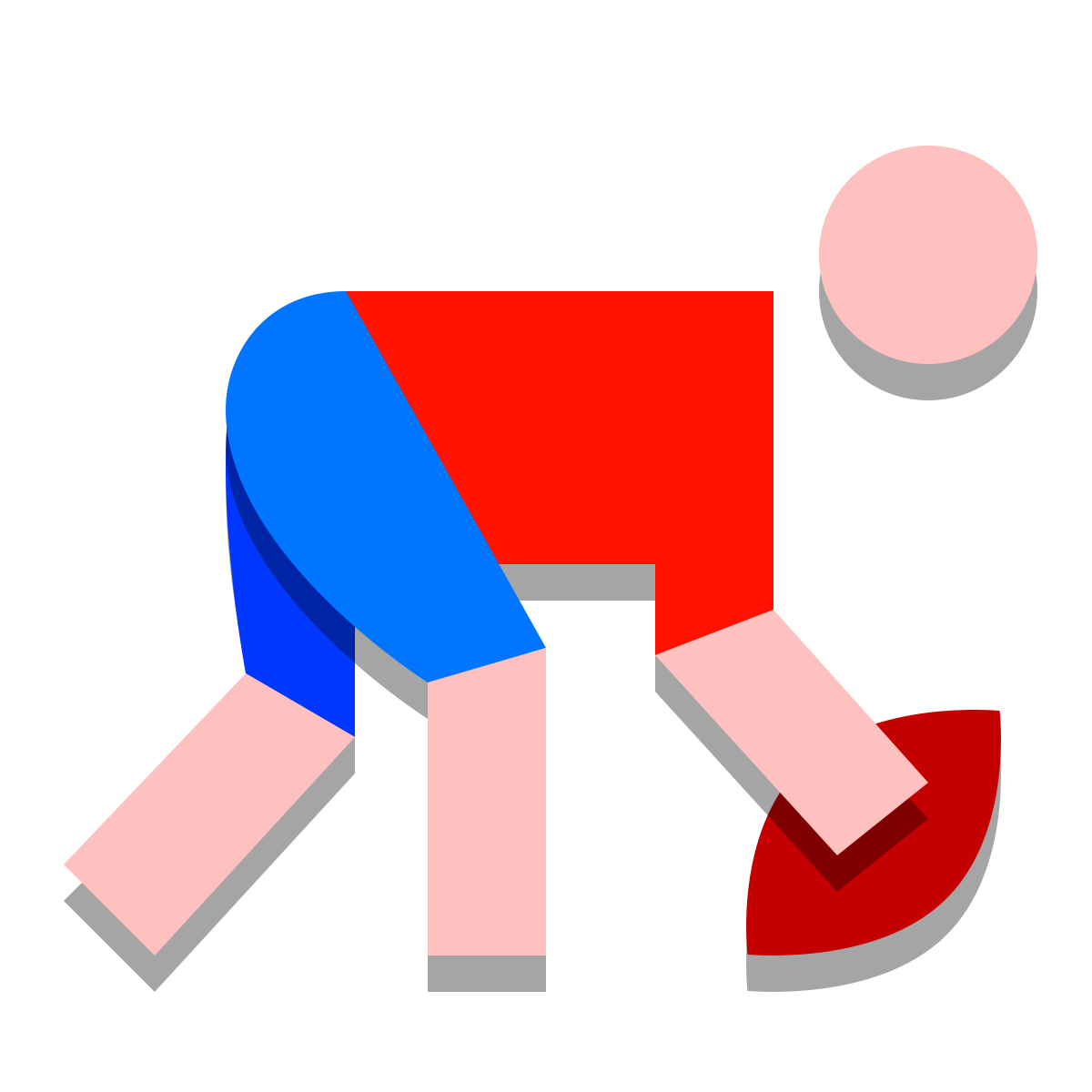 papercut style american football player icon