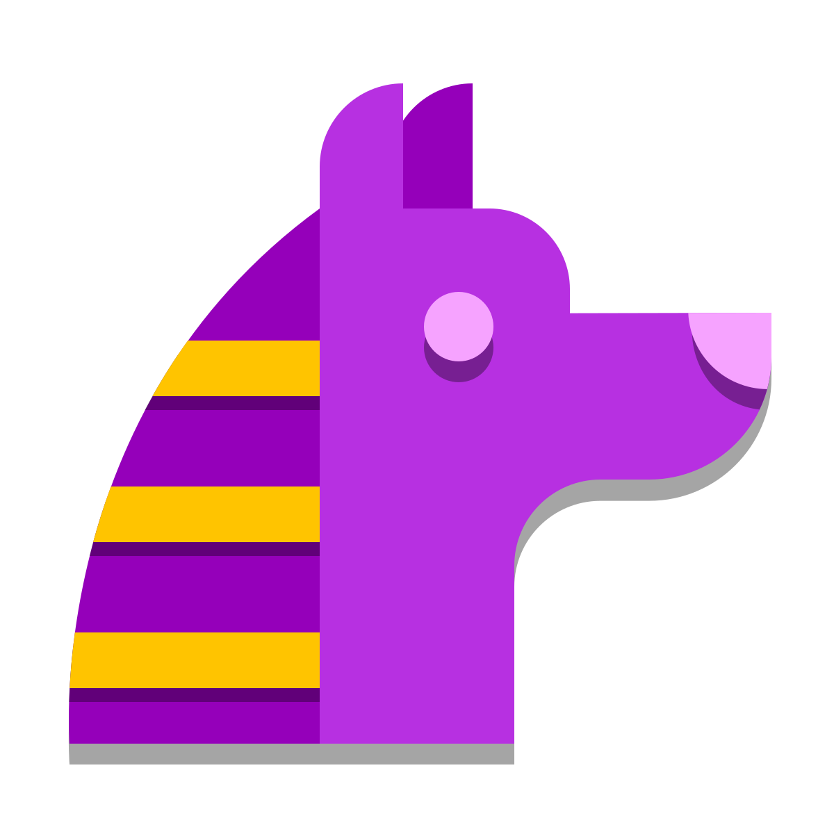 papercut style anubis icon