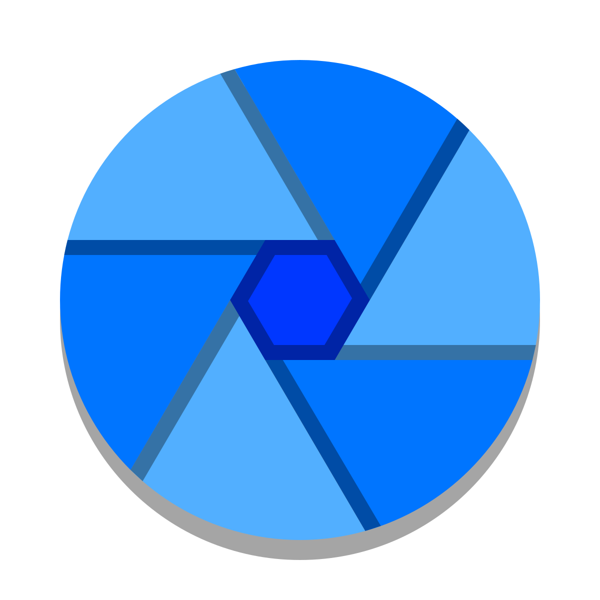 papercut style aperture icon