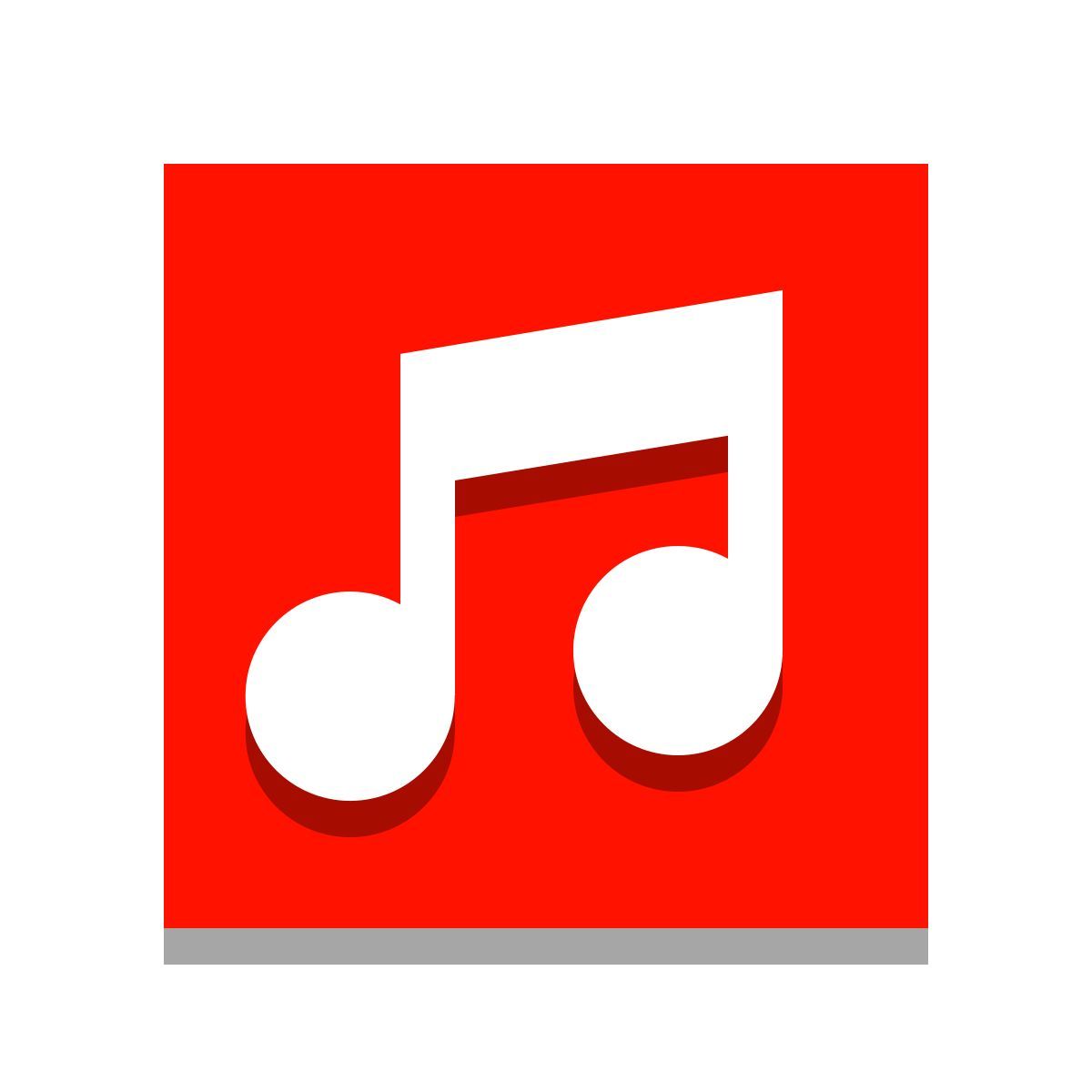 papercut style apple music icon